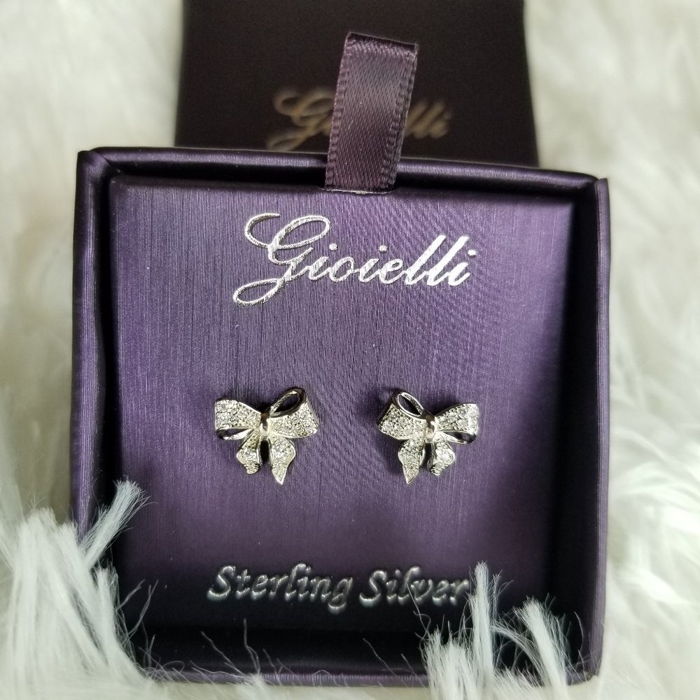 Bow Earring Sterling Silver